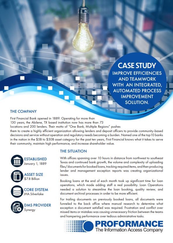 First Financial Bank Case Study
