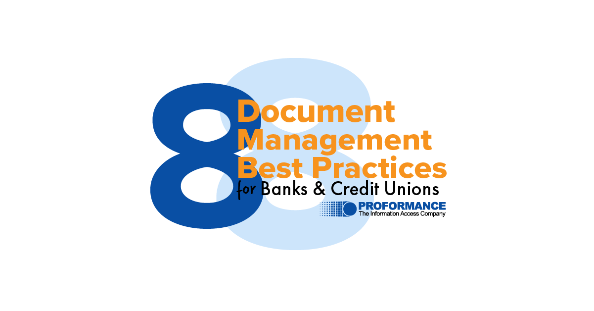 Eight Document Management Best Practices for Banks and Credit Unions